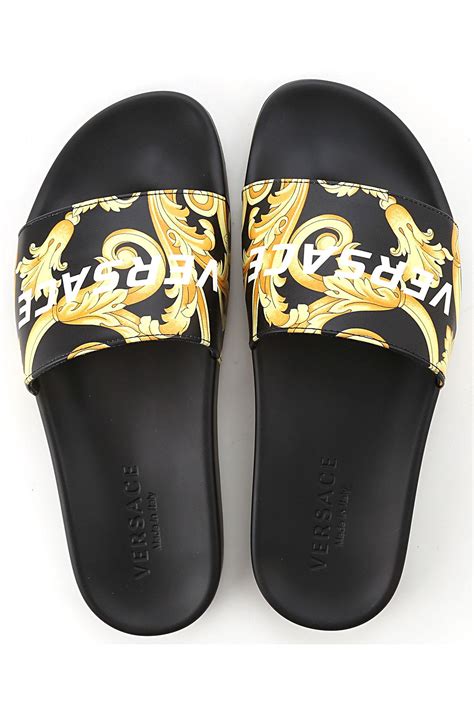 men's versace flip flops